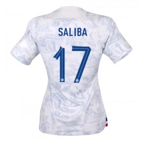 Frankrike William Saliba #17 Bortatröja Dam VM 2022 Kortärmad